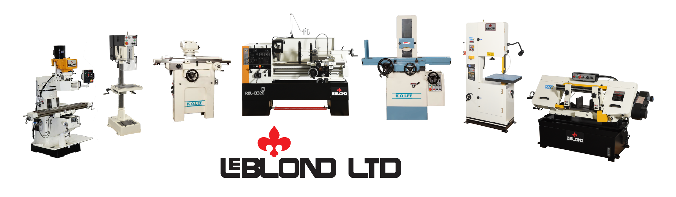 A Diverse Machine Portfolio illustrated by these seven pictured machines from Leblond Ltd.